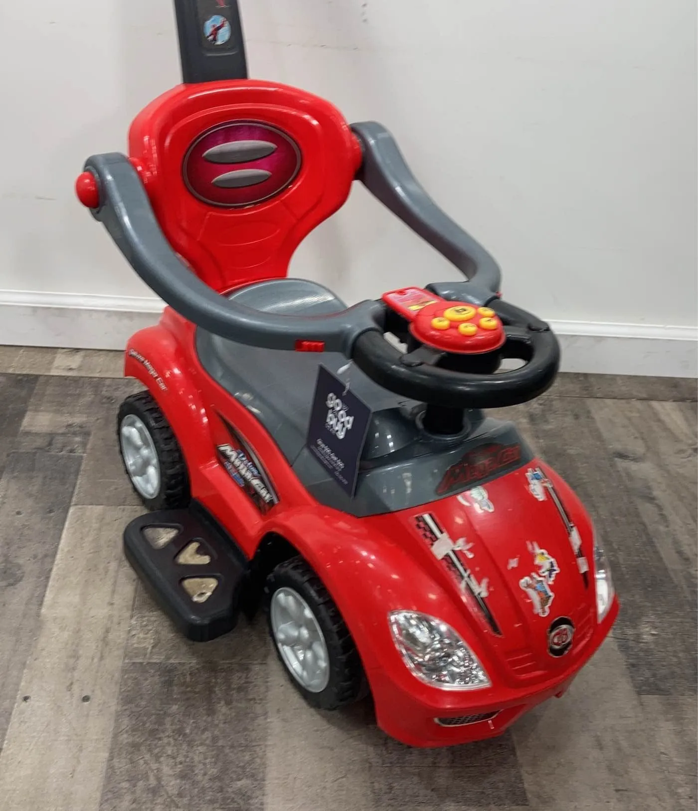 3-in-1 Deluxe Mega Push Ride on Car