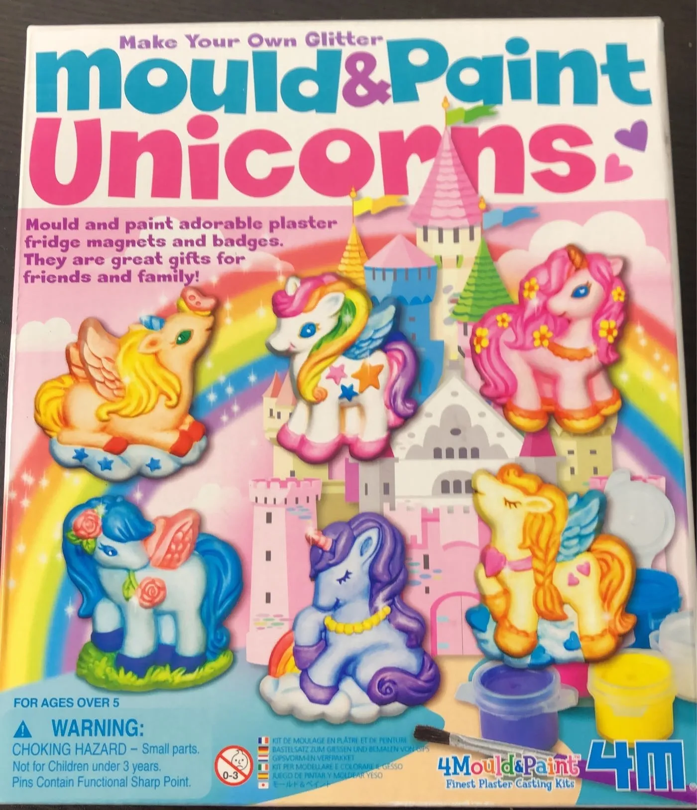 4M Mould & Paint Kit, Unicorns