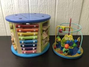 8-in-1 Wooden Activity Cube