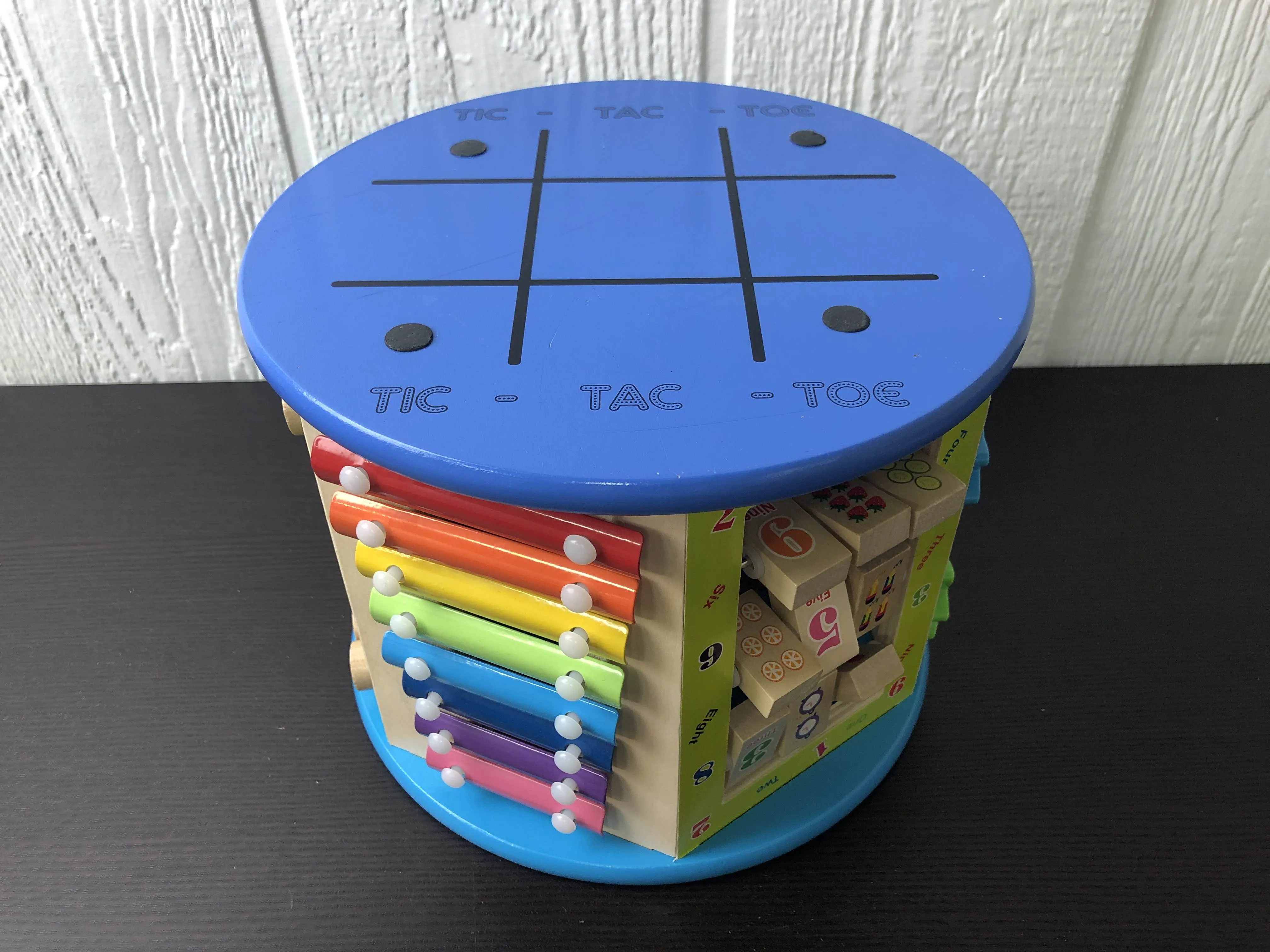 8-in-1 Wooden Activity Cube
