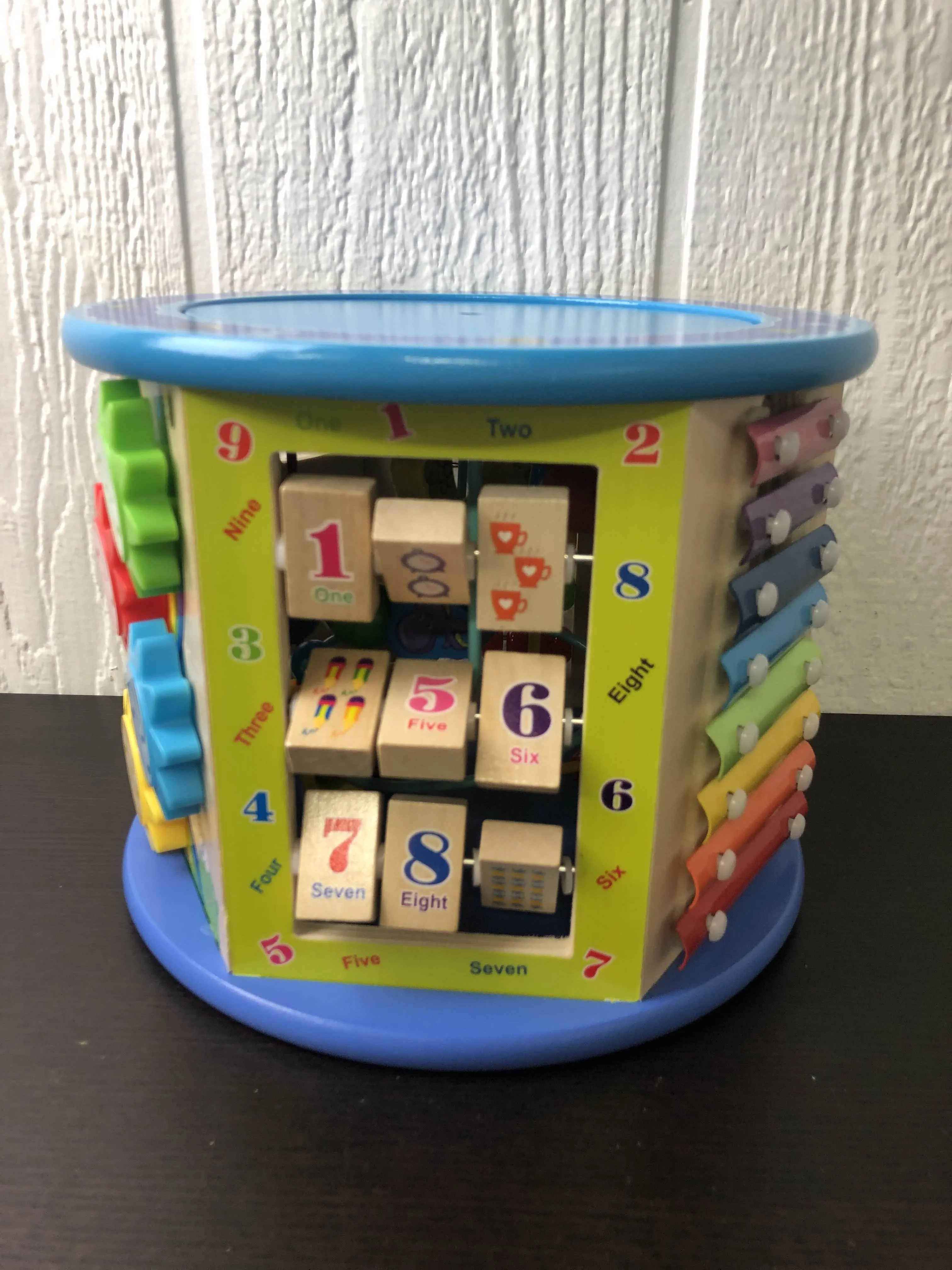 8-in-1 Wooden Activity Cube
