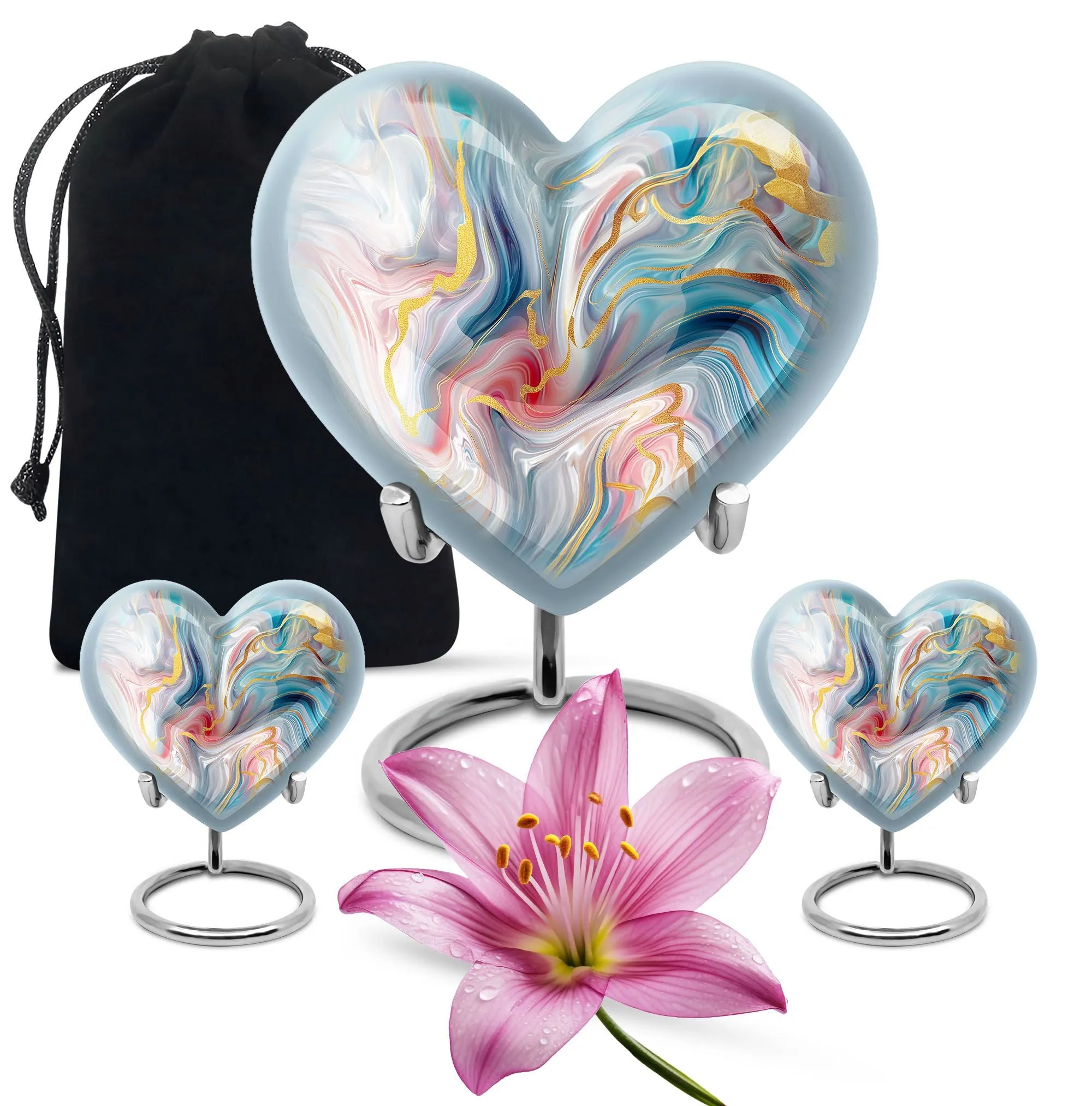 Abstract Heart - Cremation Urn for Adult Human Ashes