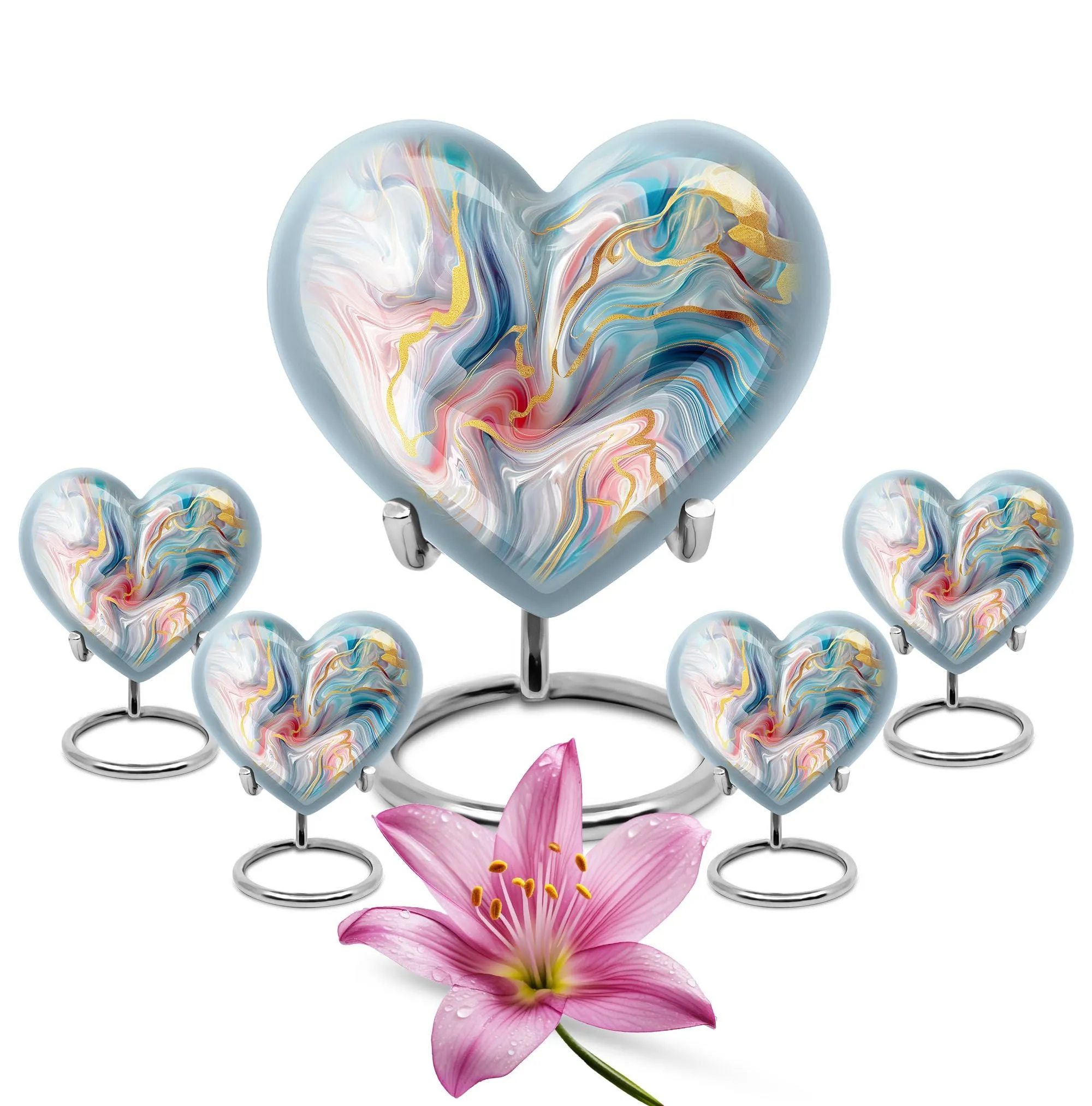 Abstract Heart - Cremation Urn for Adult Human Ashes