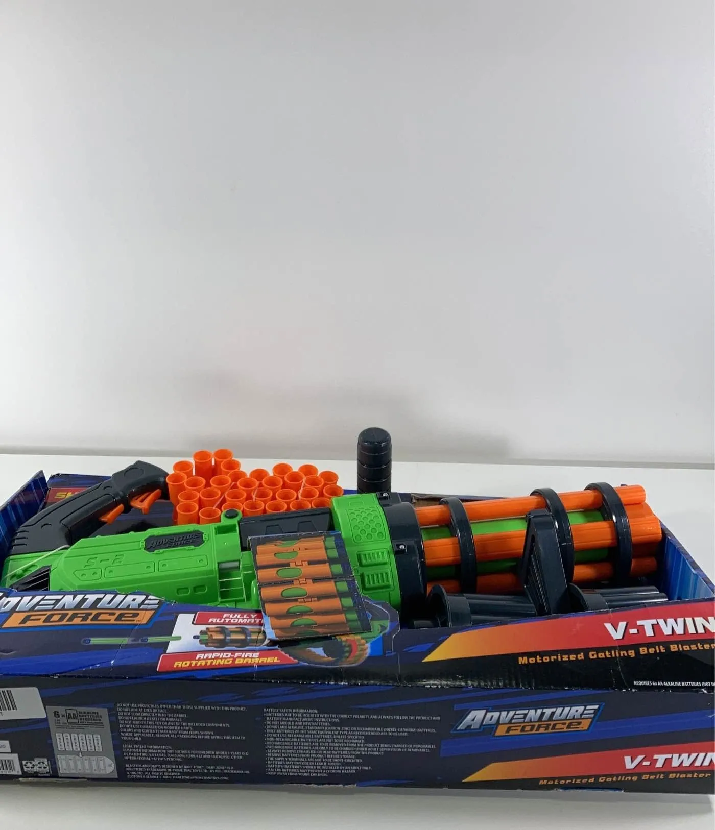 Adventure Force V-Twin Motorized Gatling Belt Dart Blaster