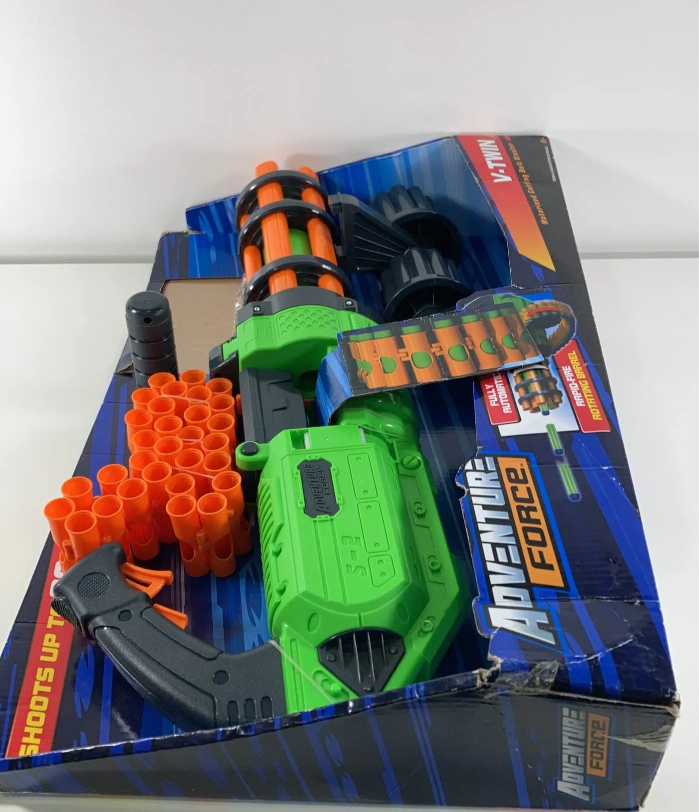 Adventure Force V-Twin Motorized Gatling Belt Dart Blaster