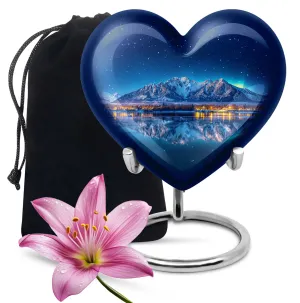 Aurora Borealis Bliss: Miniature Keepsake Urn For Ashes