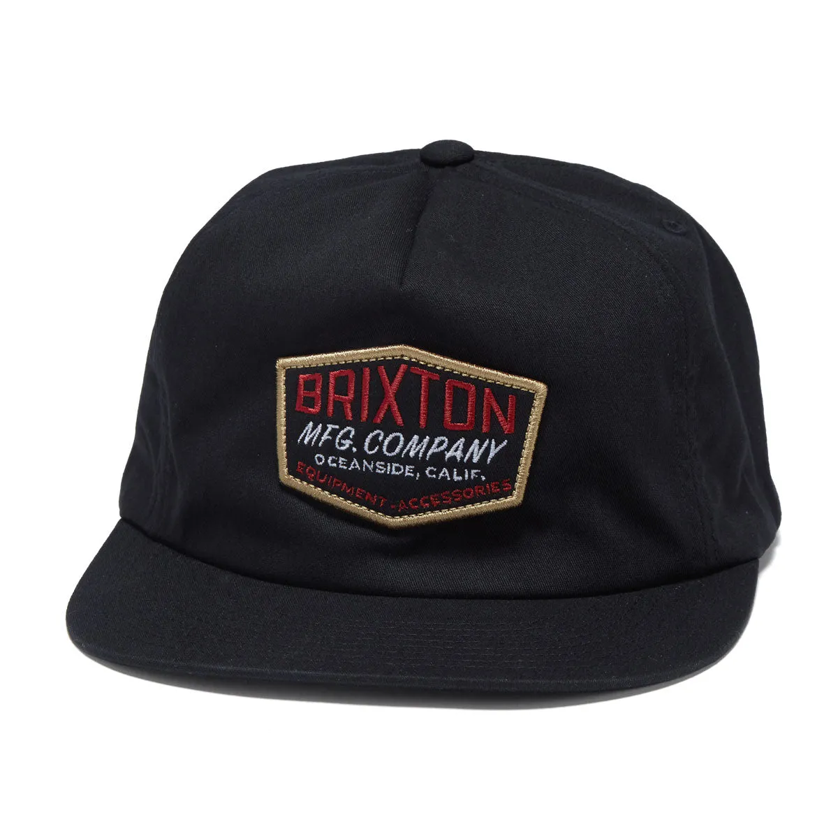 Brixton Coleson Hp Snapback Hat - Black/Burgundy