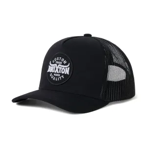 Brixton Gibson C Np Mp Trucker Hat - Black/Black