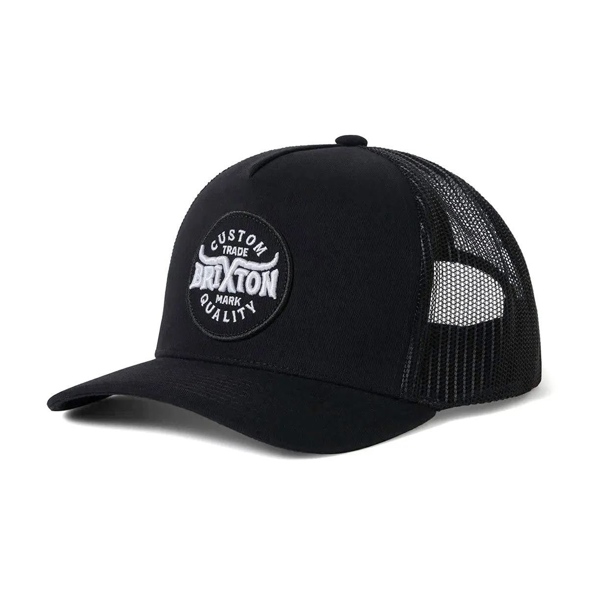 Brixton Gibson C Np Mp Trucker Hat - Black/Black