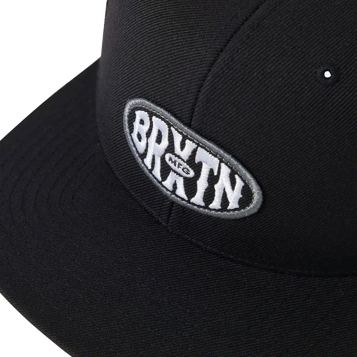 Brixton Largo Mp Snapback Hat - Black