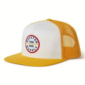 Brixton Oath Mp Trucker Hat - Yellow/White/Yellow
