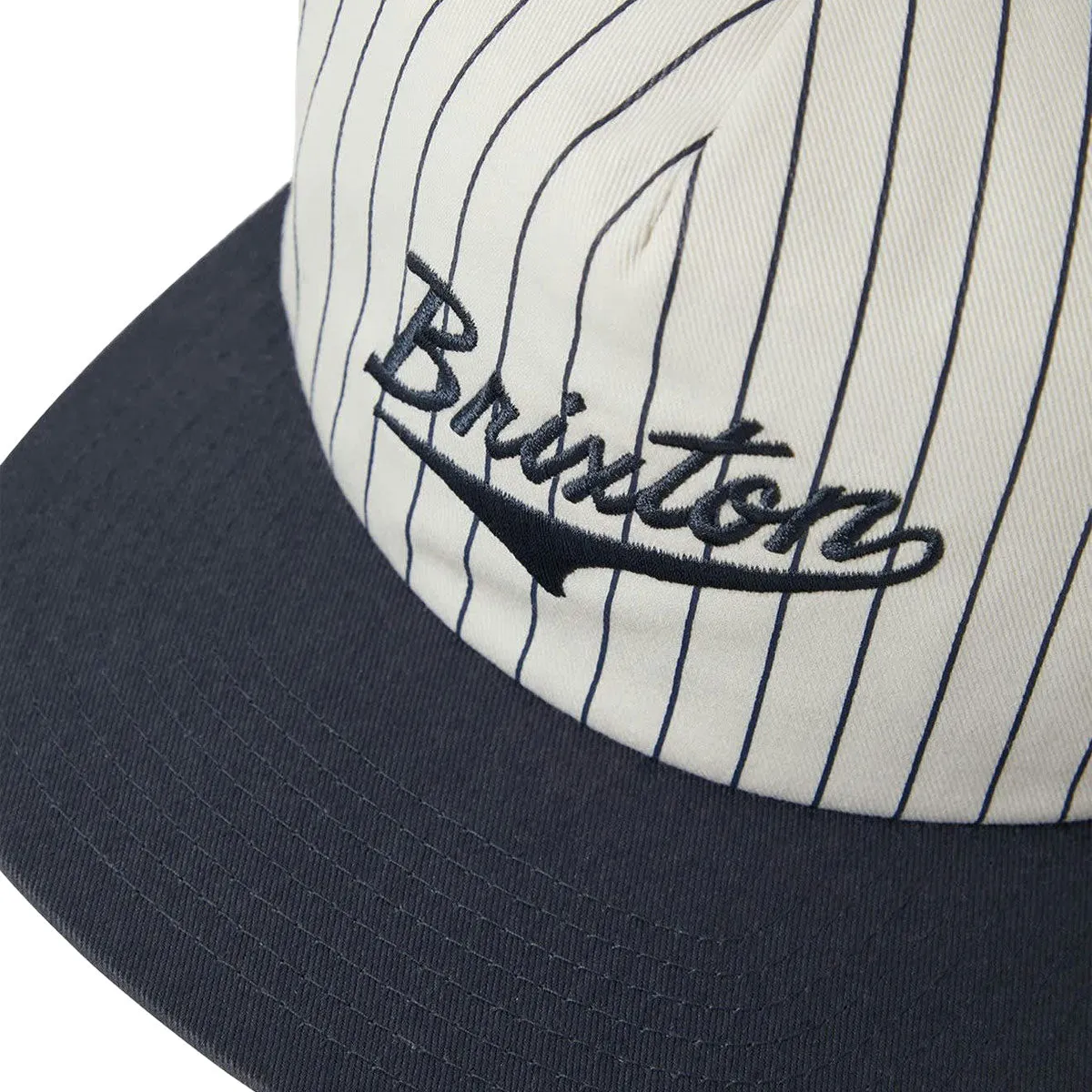 Brixton The League Mp Snapback Hat - Washed Navy/Off White