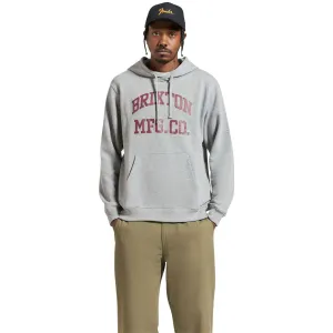 Brixton Varsity Broken In Hoodie - Heather Grey