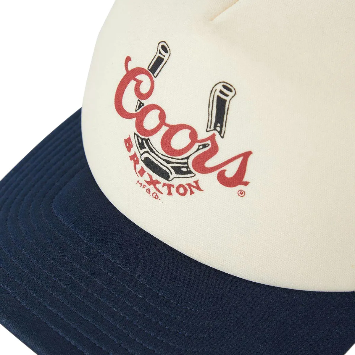 Brixton x Coors Luck Mp Trucker Hat - Washed Navy/White/Washed Navy