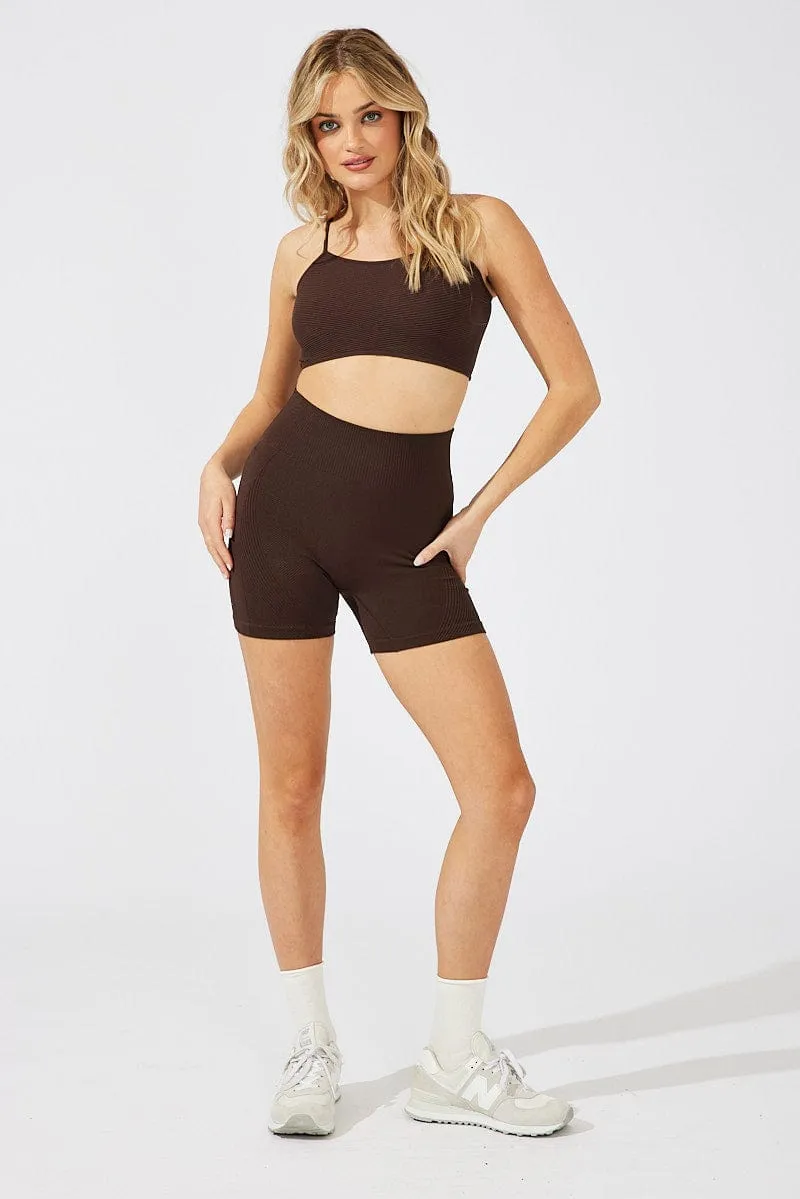 Brown Bralette Seamless