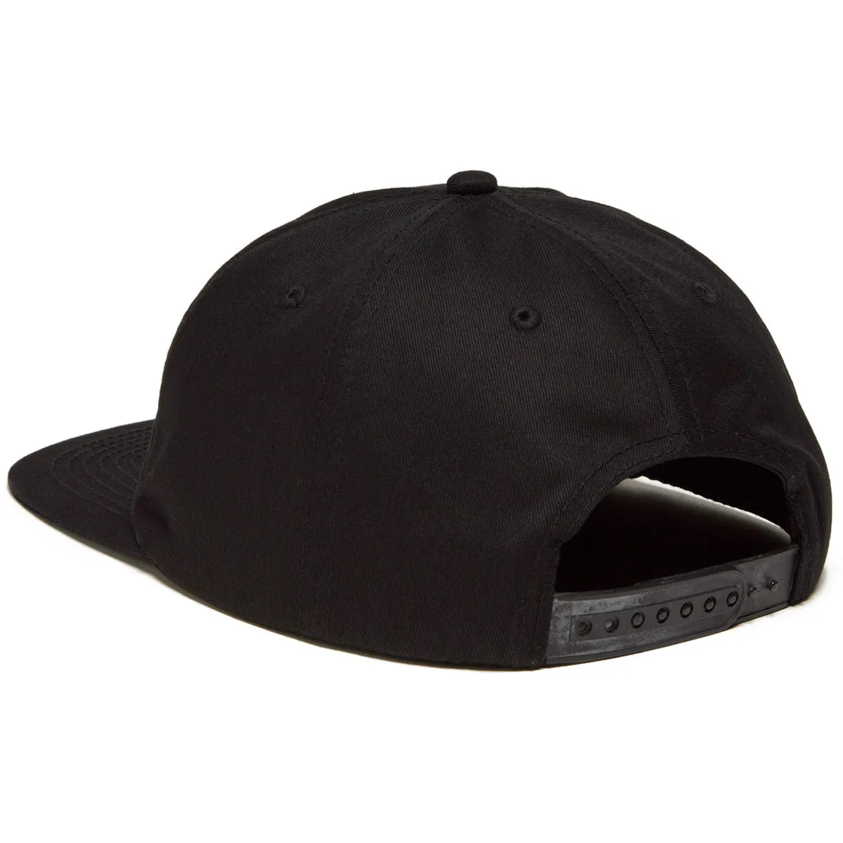 CCS 6 Panel Snapback Hat - Black