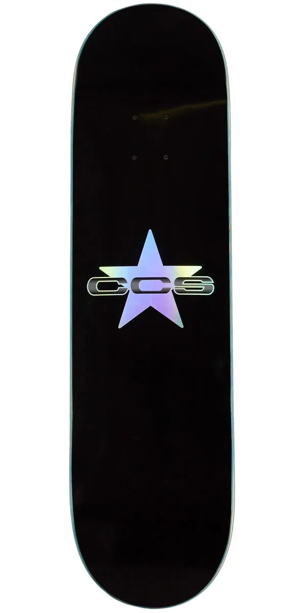 CCS 97 Star Skateboard Deck - Holographic/Black - 8.375"