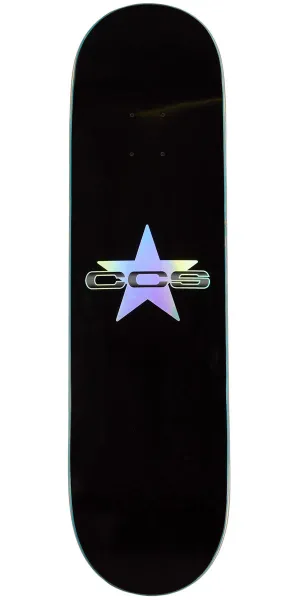 CCS 97 Star Skateboard Deck - Holographic/Black - 8.375"
