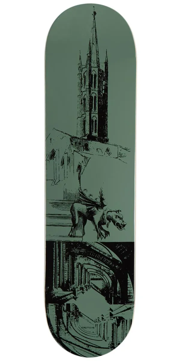 CCS Cathedral Skateboard Deck - Olive - 7.75"