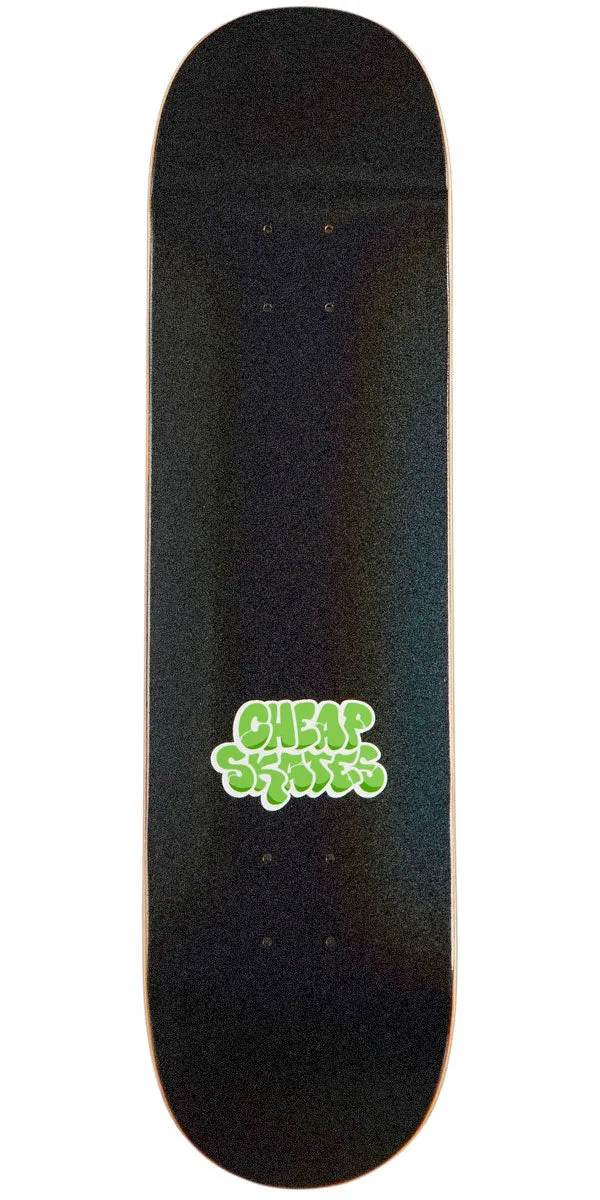 CCS Cheap Skates Tag Glitter Skateboard Deck - Black - 8.00"