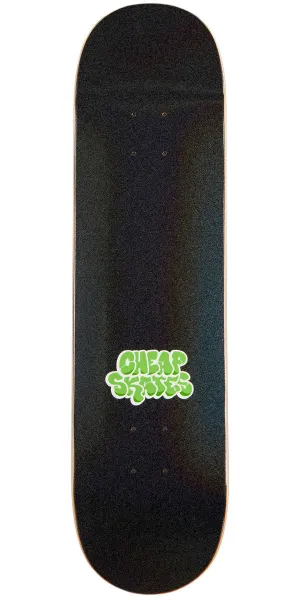 CCS Cheap Skates Tag Glitter Skateboard Deck - Black - 8.00"