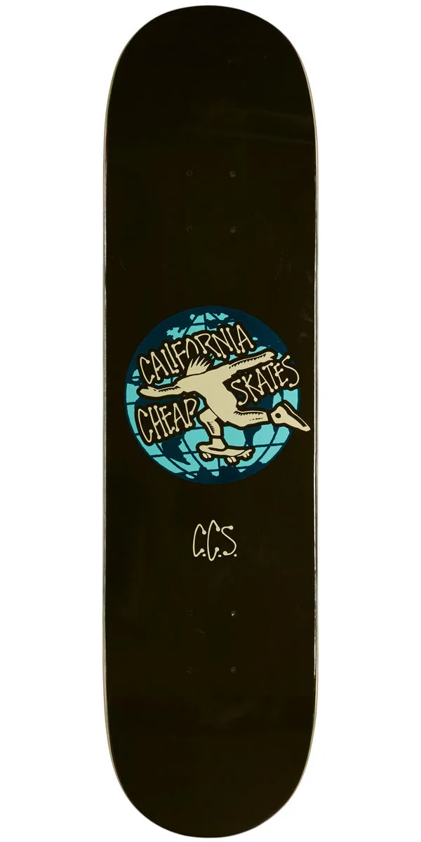 CCS Globe Skateboard Deck - Black - 7.75"
