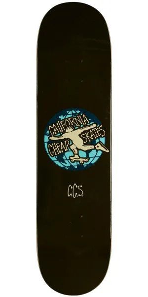 CCS Globe Skateboard Deck - Black - 7.75"