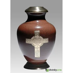 Celtic Brown Religious Urn