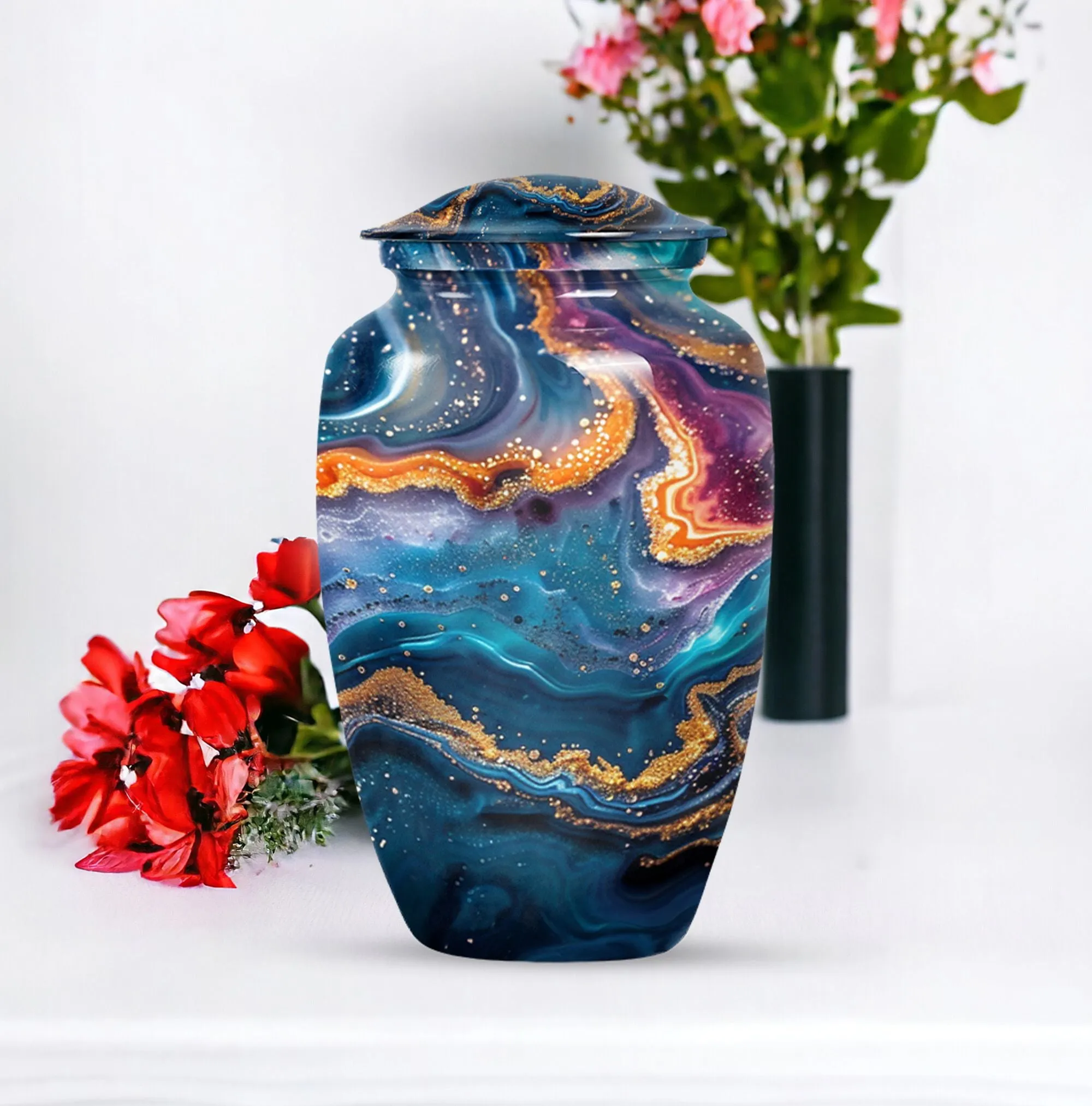 Eternal Embrace Abstract Urn - Timeless Memorial Tribute