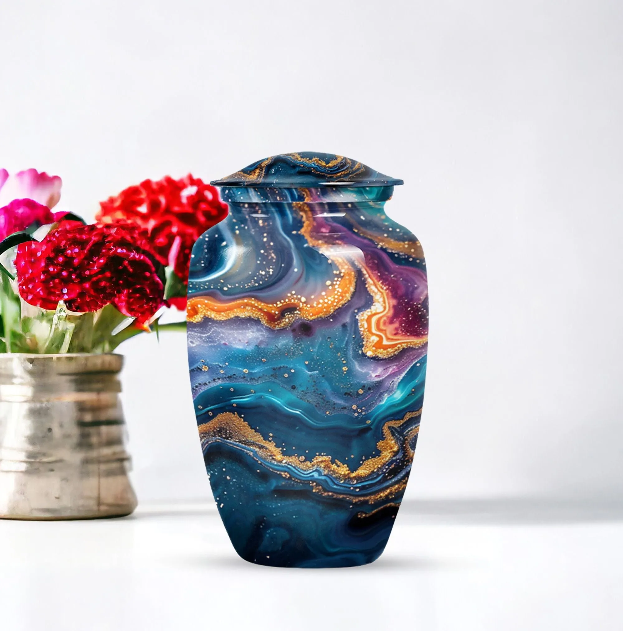 Eternal Embrace Abstract Urn - Timeless Memorial Tribute