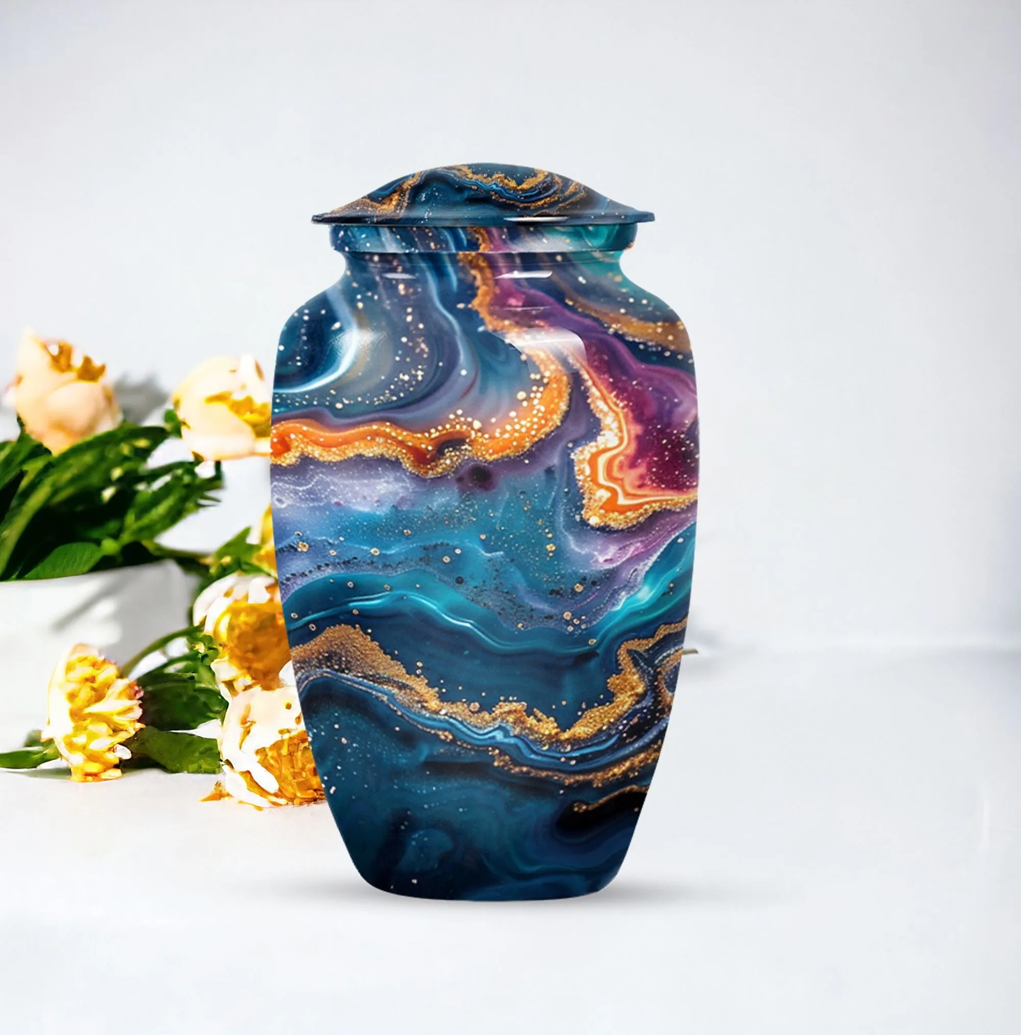 Eternal Embrace Abstract Urn - Timeless Memorial Tribute