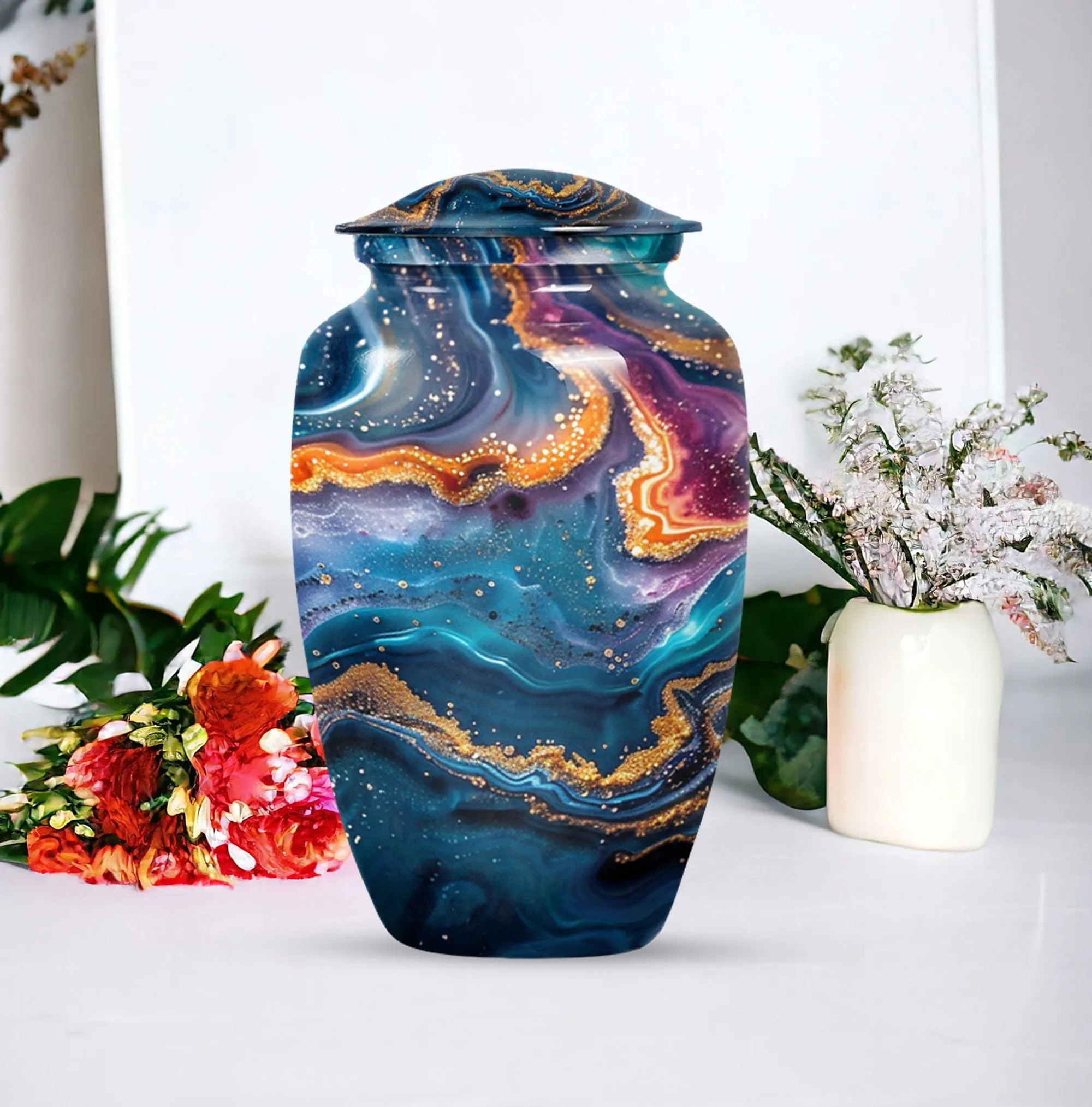Eternal Embrace Abstract Urn - Timeless Memorial Tribute