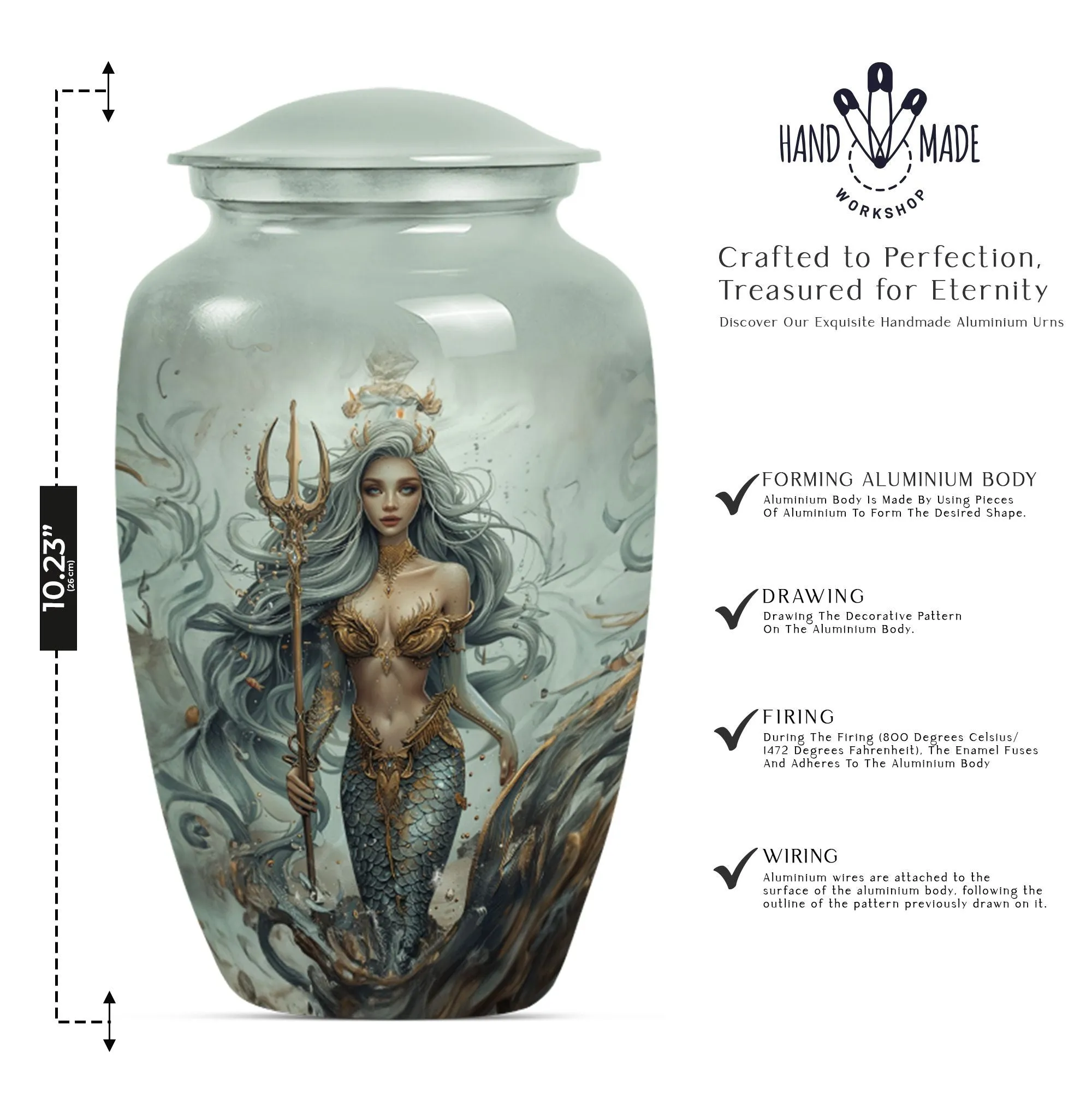 Eternal Harbor Mermaid Urn for Lasting Tribute Of Loved Ones