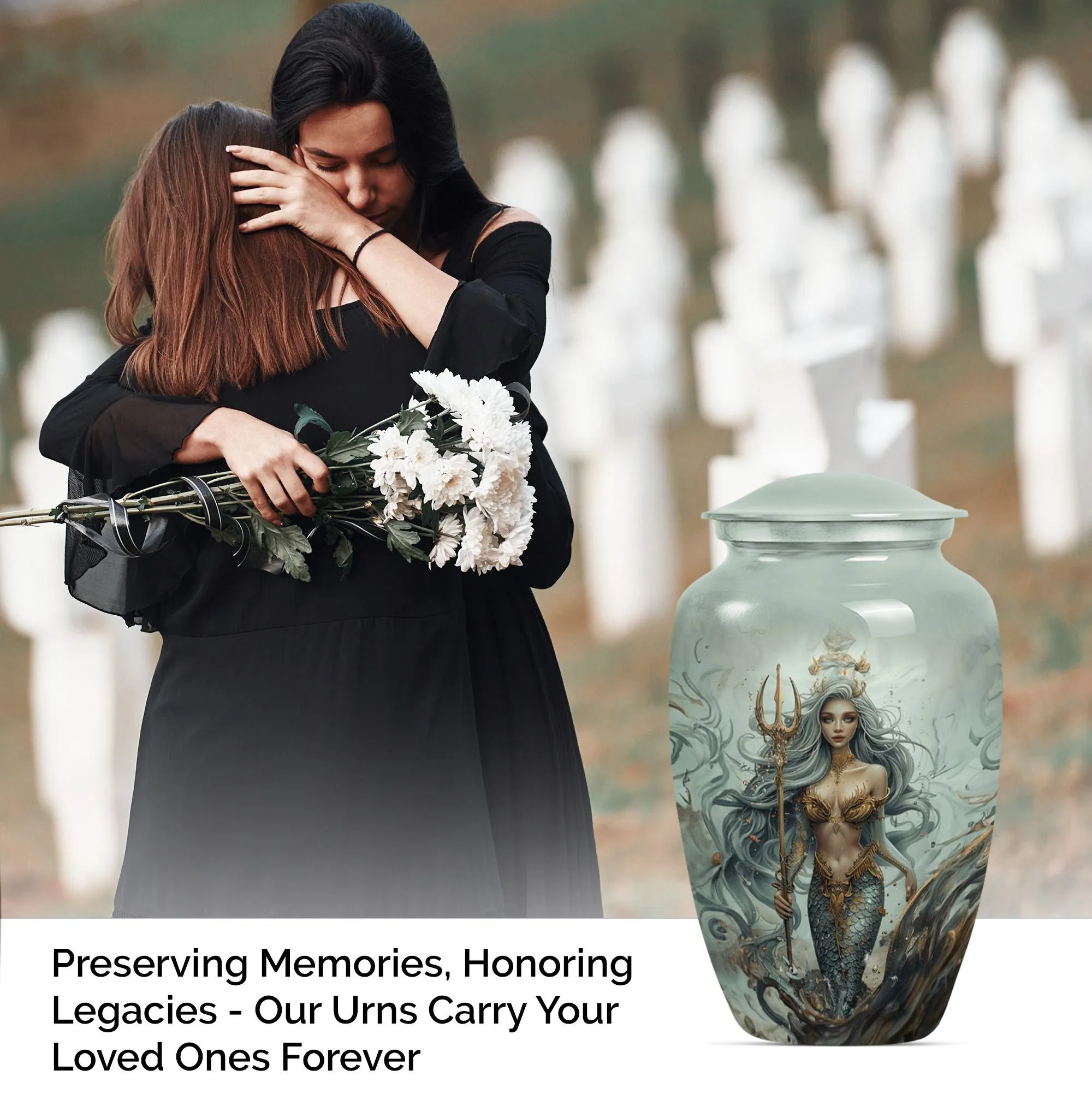 Eternal Harbor Mermaid Urn for Lasting Tribute Of Loved Ones
