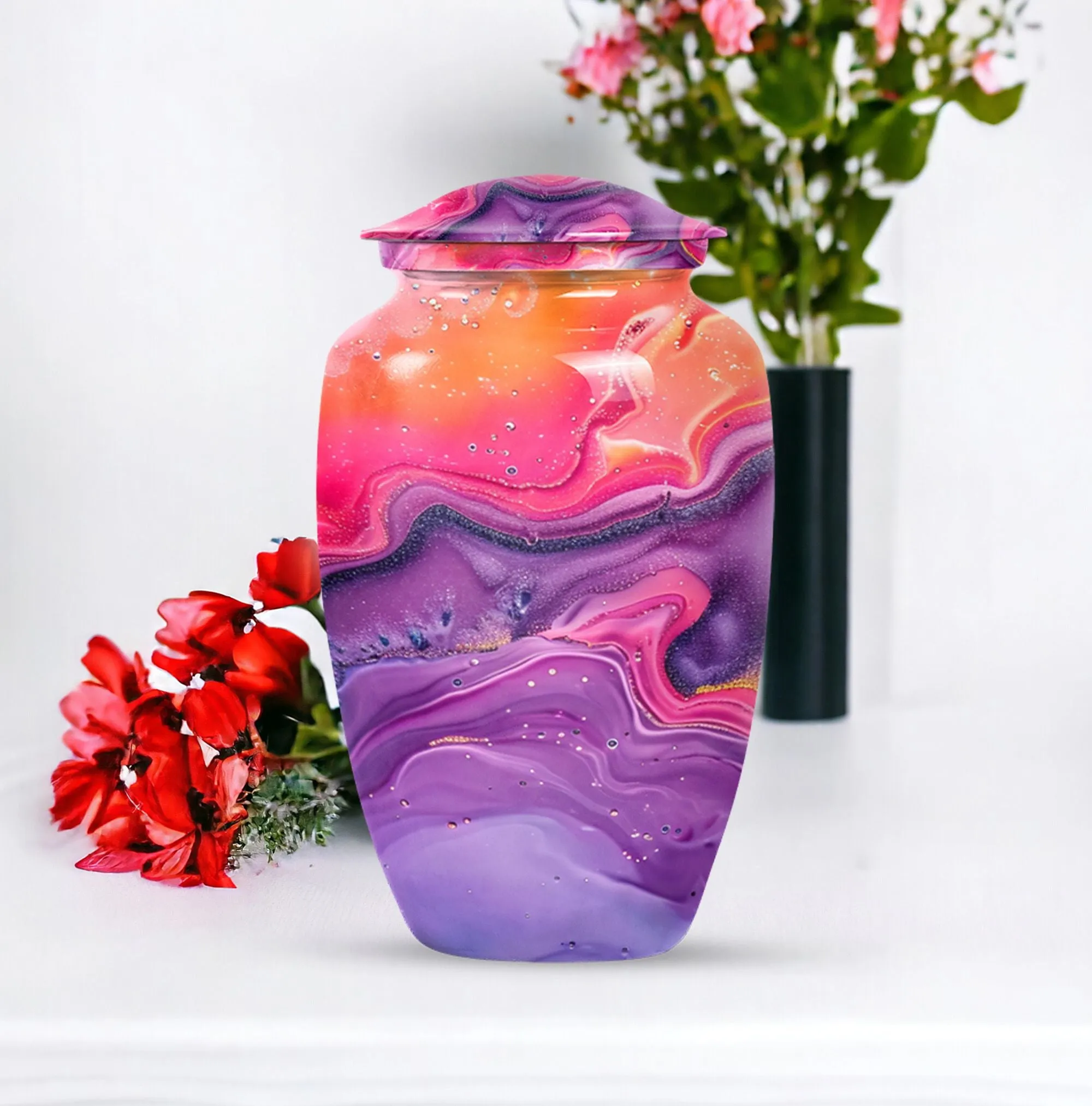 Eternal Rest Abstract Urn - Large Capacity Memorial Tribute