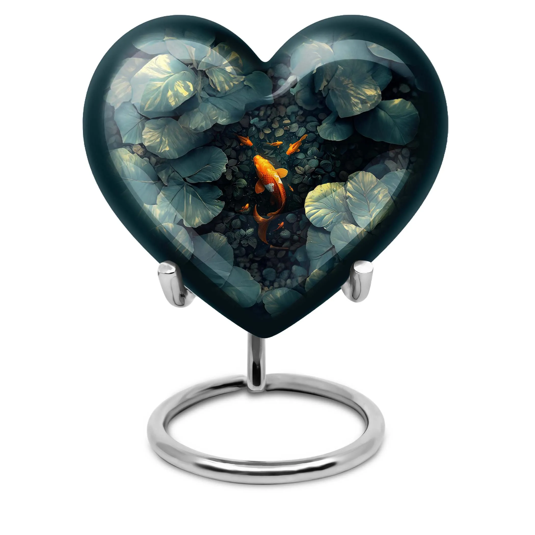 Everlasting Memory: Gold Fish Large Memorial Urn