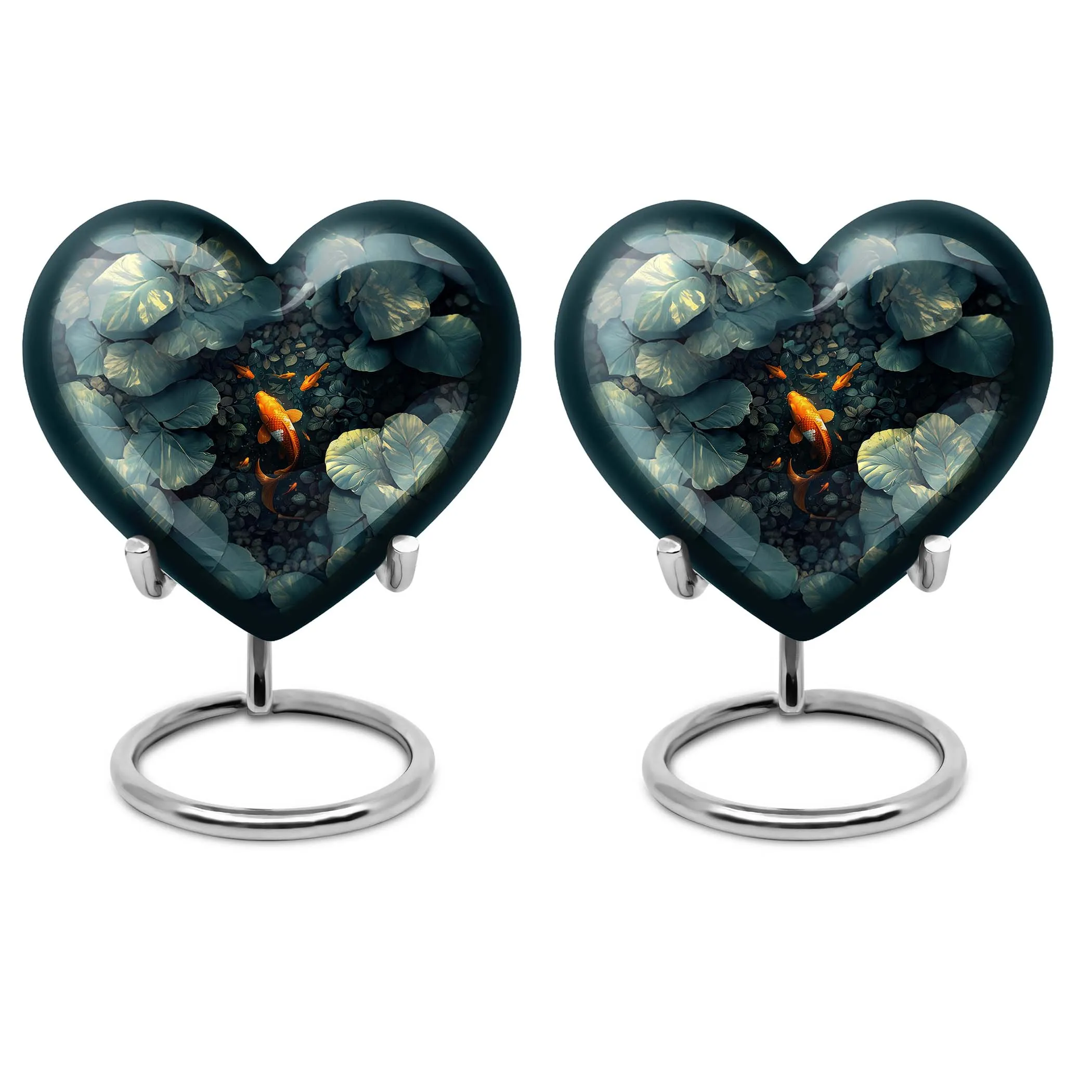 Everlasting Memory: Gold Fish Large Memorial Urn