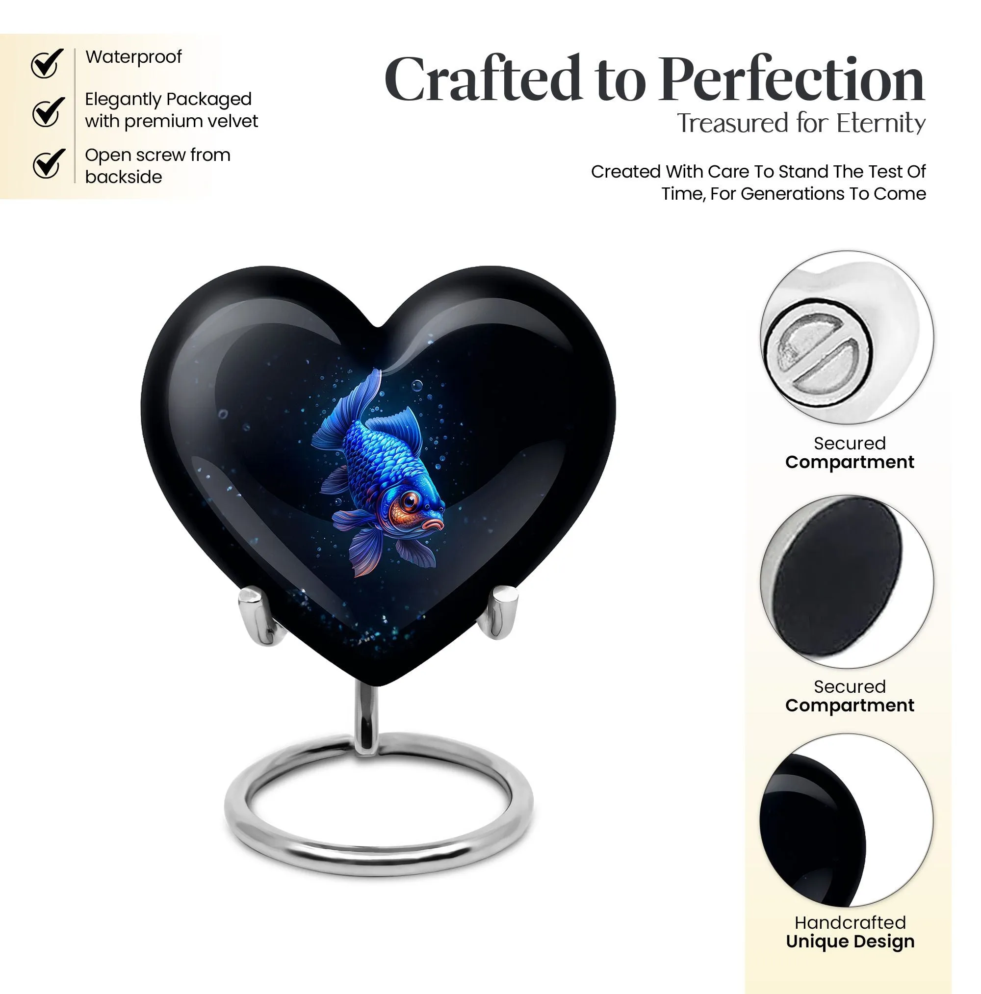 Fish Cremation Urn for Tender Recall of Loved Ones