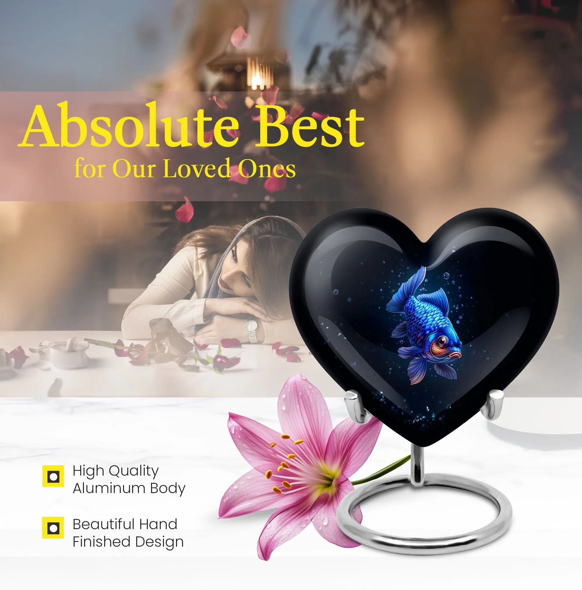 Fish Cremation Urn for Tender Recall of Loved Ones
