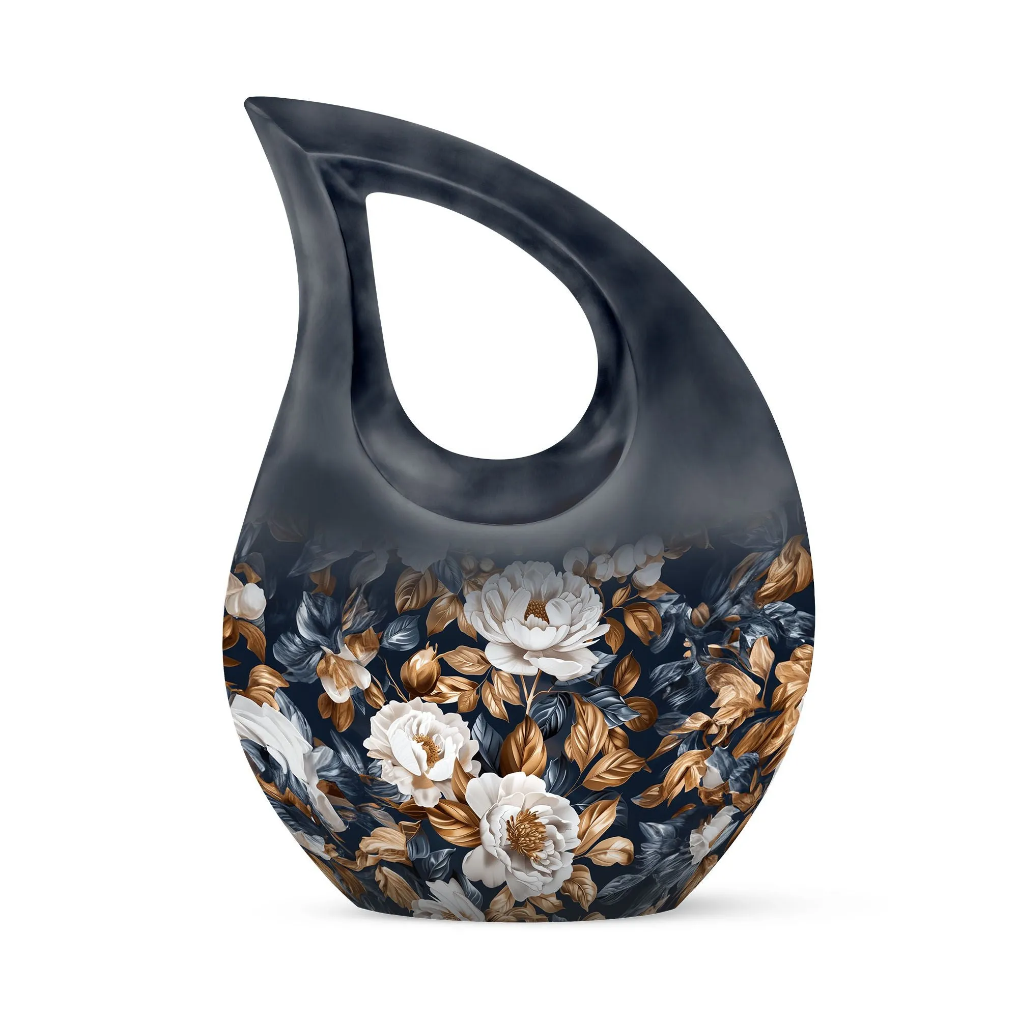 Flowers Urn Resilience large urn for human ashes keepsake