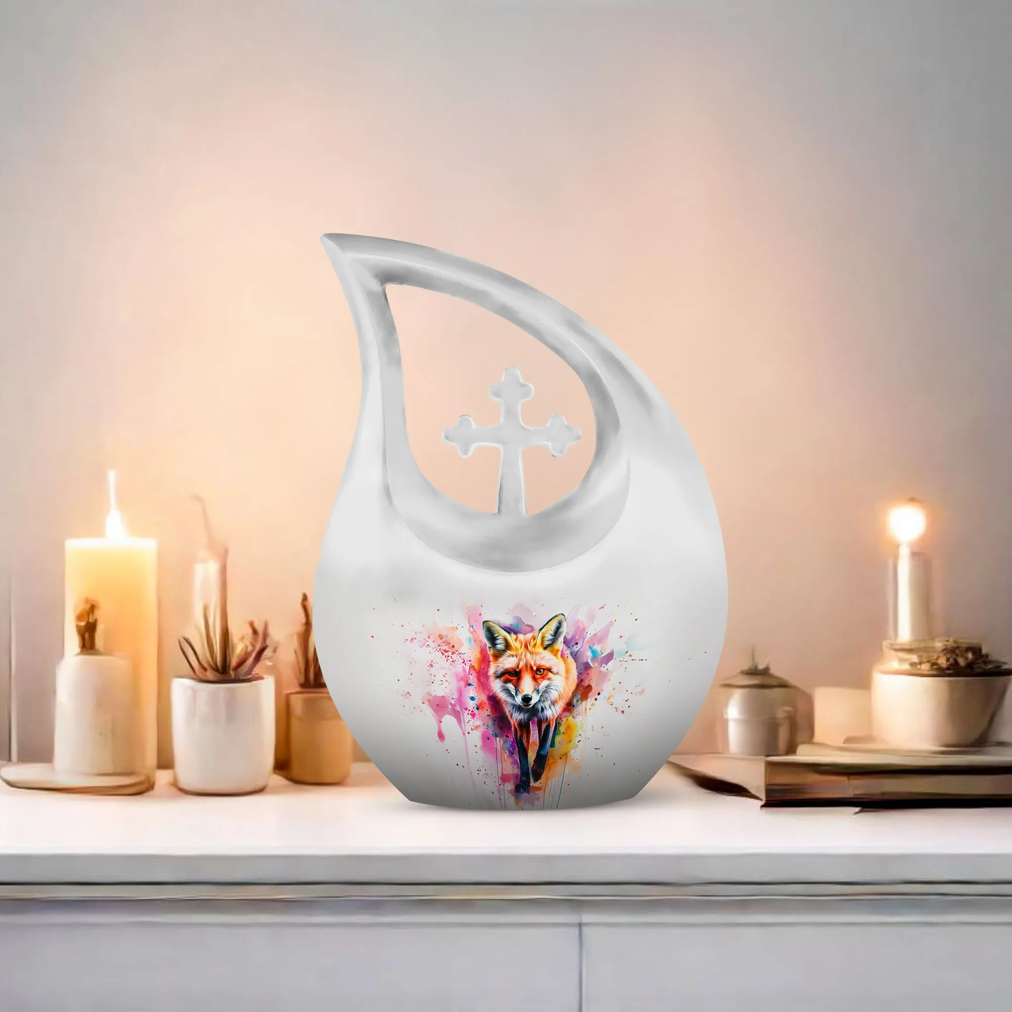 Fox-Themed Burial Urn: Containers For Cremated Ashes