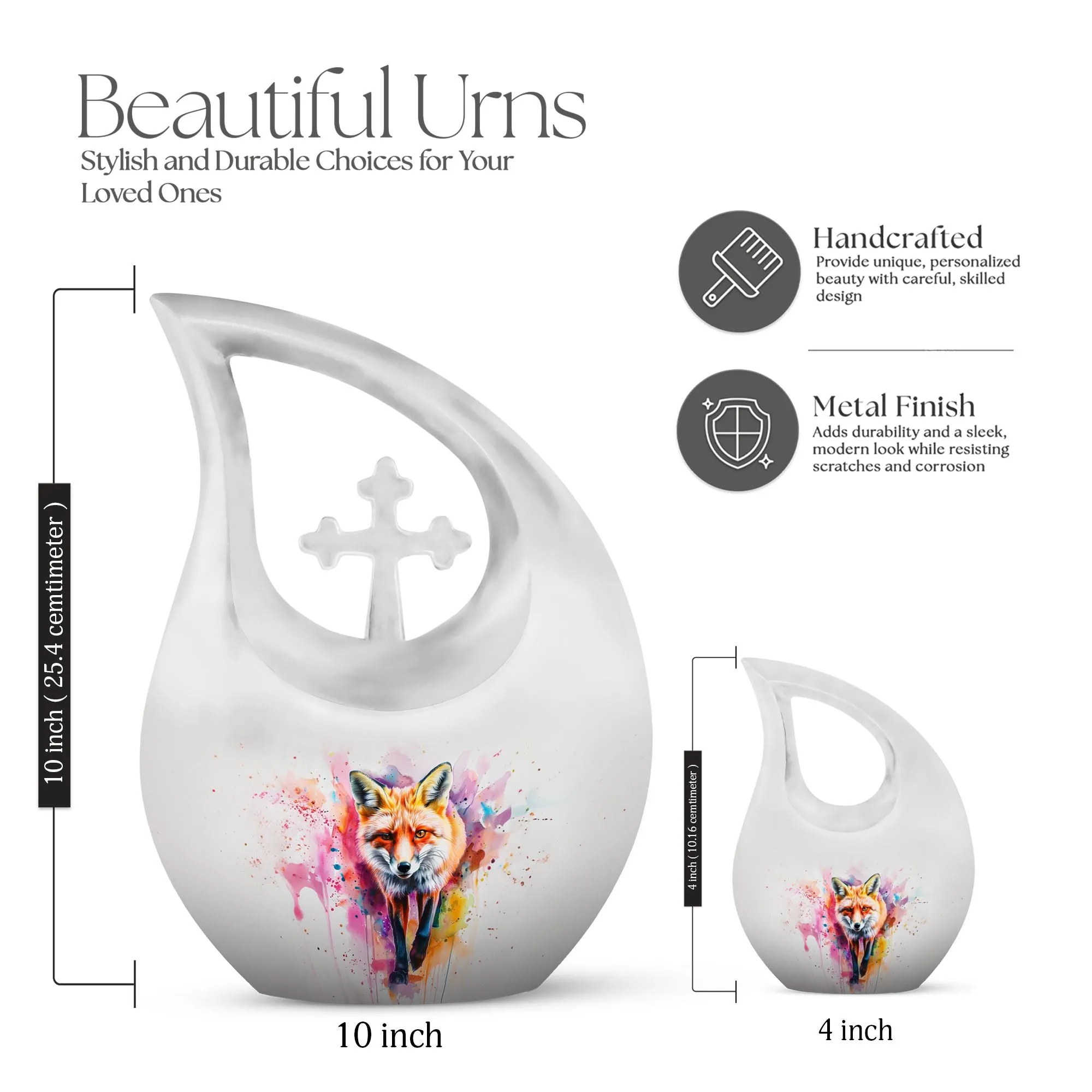 Fox-Themed Burial Urn: Containers For Cremated Ashes