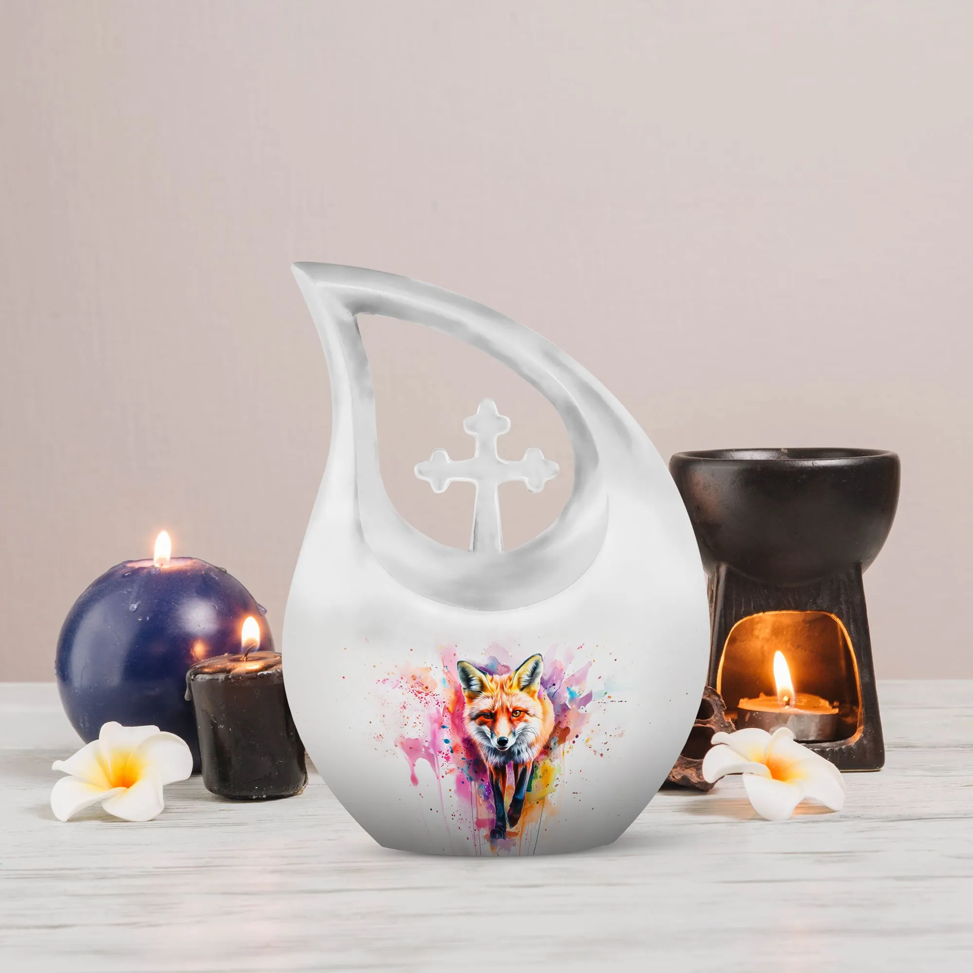 Fox-Themed Burial Urn: Containers For Cremated Ashes