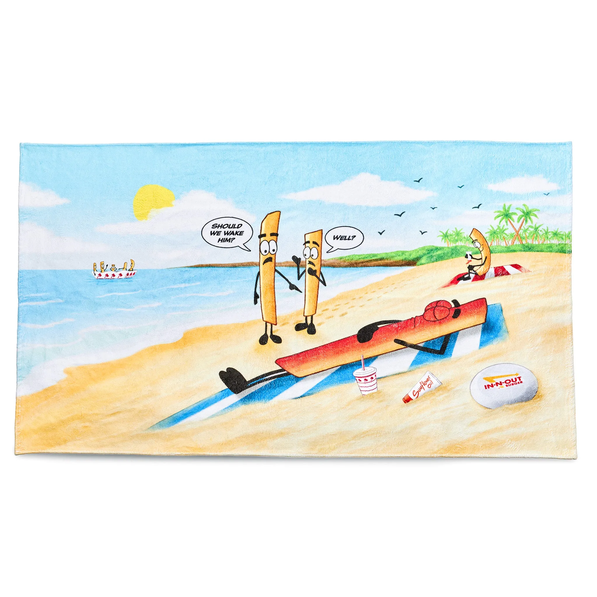 French Fry Beach Towel