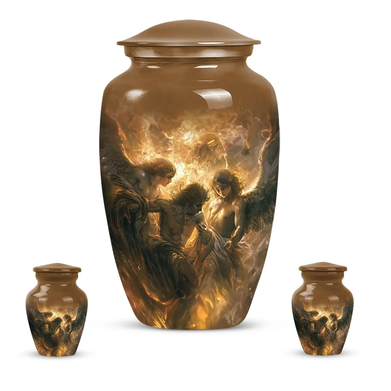 Graceful Abode: Catholic Commemorative Urn for Beloved Ladies