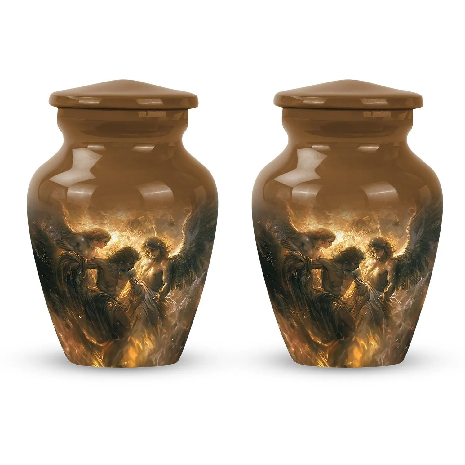 Graceful Abode: Catholic Commemorative Urn for Beloved Ladies