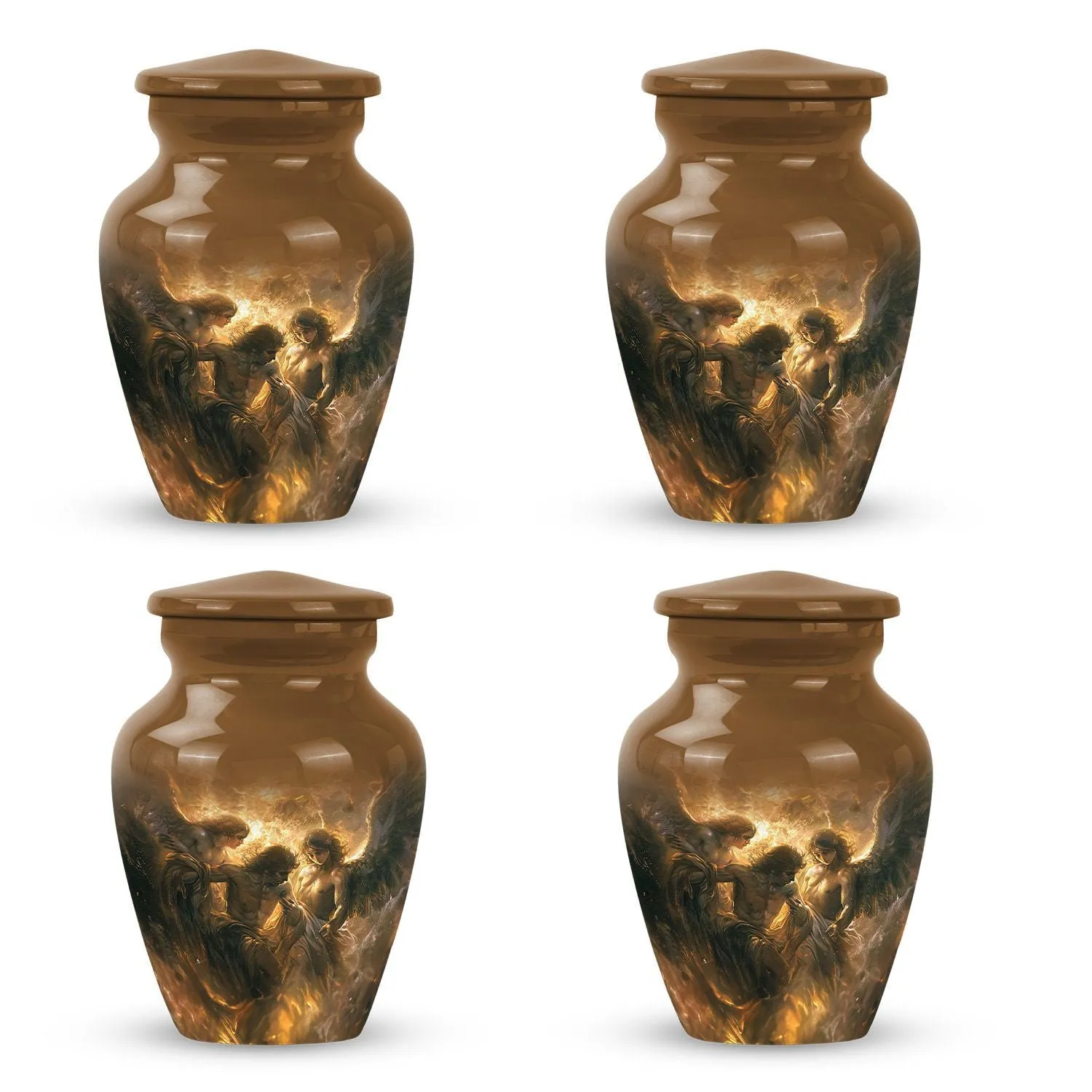 Graceful Abode: Catholic Commemorative Urn for Beloved Ladies