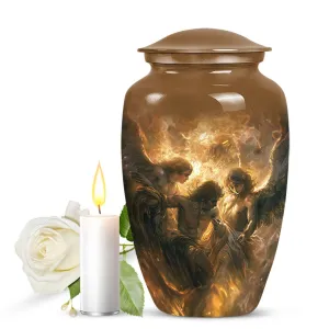 Graceful Abode: Catholic Commemorative Urn for Beloved Ladies