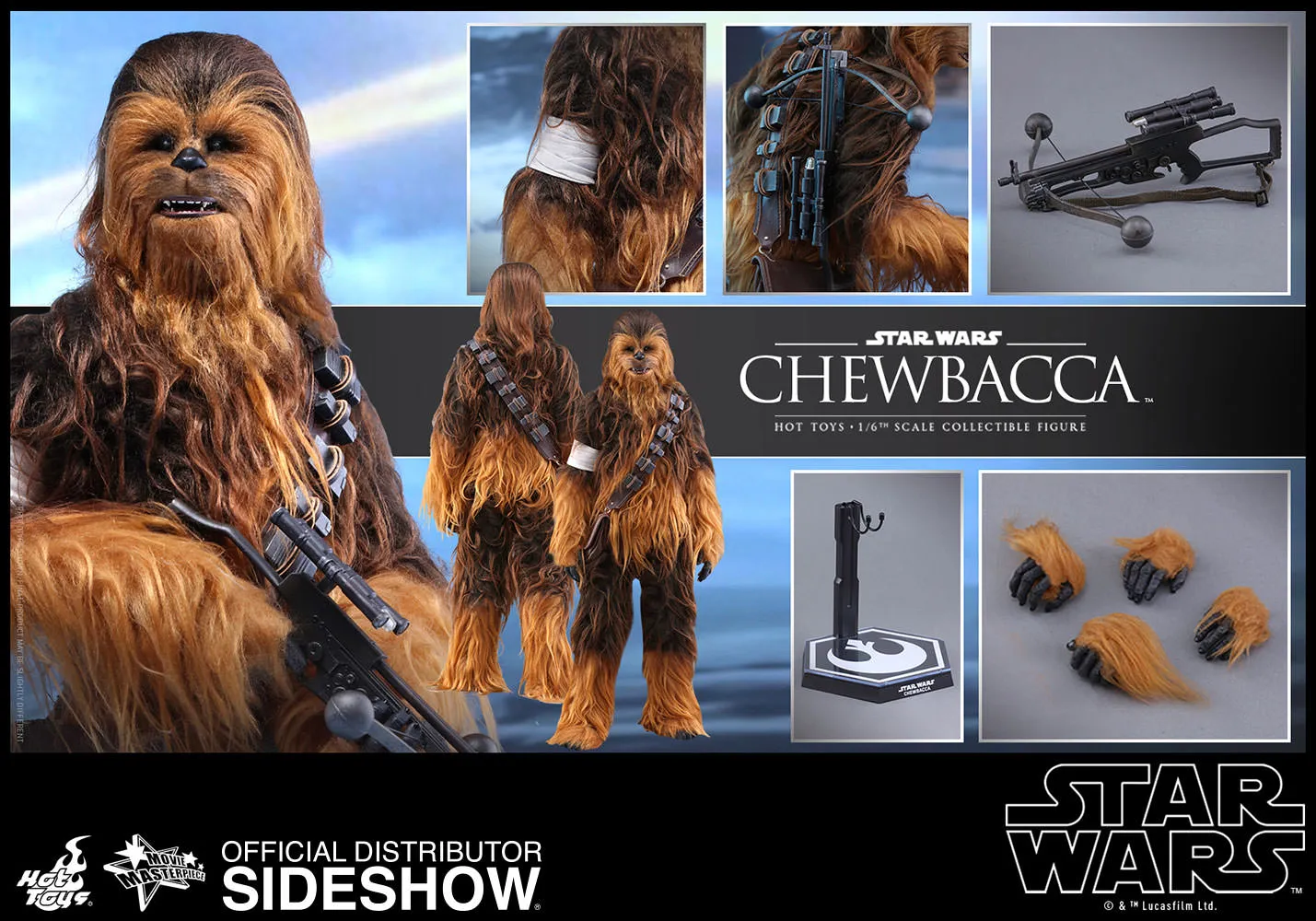 Hot Toys 1/6 Chewbacca Star Wars Episode VII The Force Awakens MMS375 Sixth Scale Figure