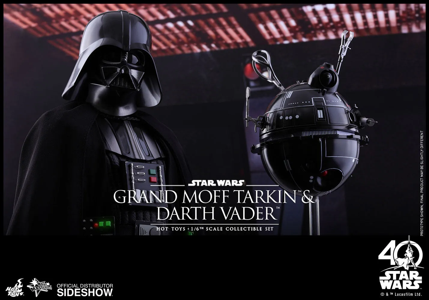 Hot Toys 1/6 Grand Moff Tarkin & Darth Vader Star Wars Episode IV: A New Hope MMS434 Sixth Scale Figures